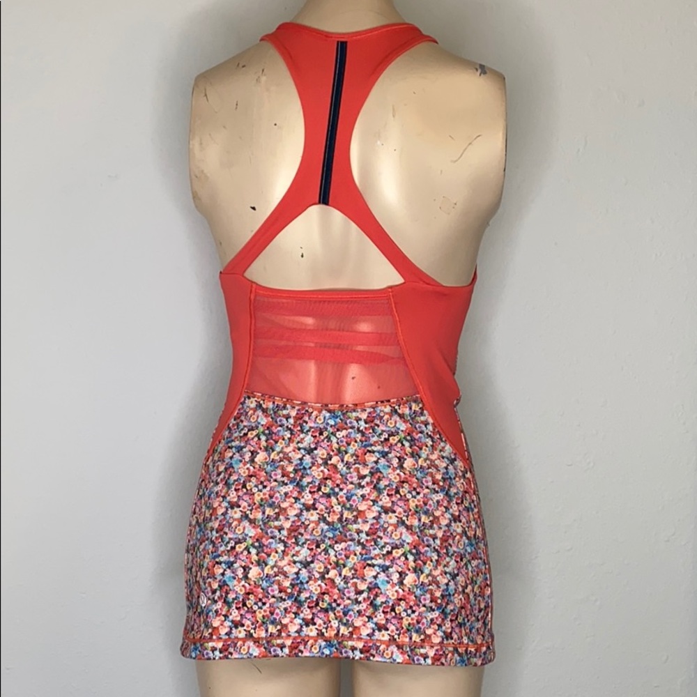Lululemon mesh with me tank bra shirt 2 EUC